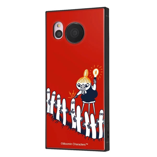 AQUOS sense7 SH-53C SHG10 SH-M24 ケース ハードケース ハイブリッド ムーミン 耐衝撃 KAKU リトルミイとニョロニョロ カバー アクオス センスセブン スマホケース