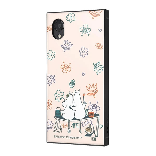 (C)Moomin Characters（TM) 個性的な四角いフォルムと、衝撃に強いTPU素材の側面、薄くて軽く透明度の高いPCパネル を背面にセットした Galaxy A23 5G 用 耐衝撃ケー