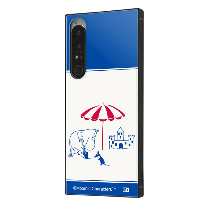 Xperia 1 IV SO-51C SOG06 XQ-CT44 A201SO ケース ハードケース ハイブリッド ムーミン 耐衝撃 KAKU RIVIERA 砂のお城 カバー ソニー エクスペリア 
