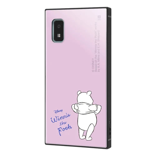 AQUOS wish2 AQUOS wish ケース ハードケース ハイブリッド ディズニー 耐衝撃 KAKU プーさん パープル カバー SH-51C SHG08 A204SH SHG06 A103