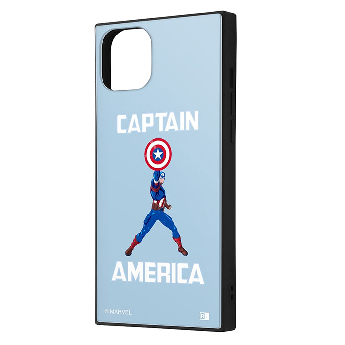 iPhone15 Plus ケース ハードケース ハイブリッド マーベル KAKU キャプテン・アメリカ_ブルー カバー アイフォン スマホケース