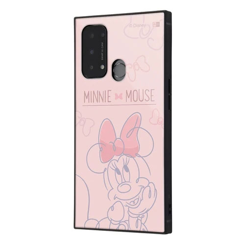 OPPO Reno5 A ケース ハードケース ハイブリッド ディズニーキャラクター 耐衝撃 KAKU ミニーマウスとリボン カバー オッポ リノ ファイブ エー スマホケース (C) Disney 