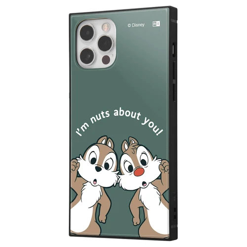 i Phone12 i Phone12Pro ケース ハードケース ハイブリッド ディズニー 耐衝撃 KAKU チップ＆デール アップ カバー アイフォン トゥエルブ トゥエルブプロ アイホンケース 
