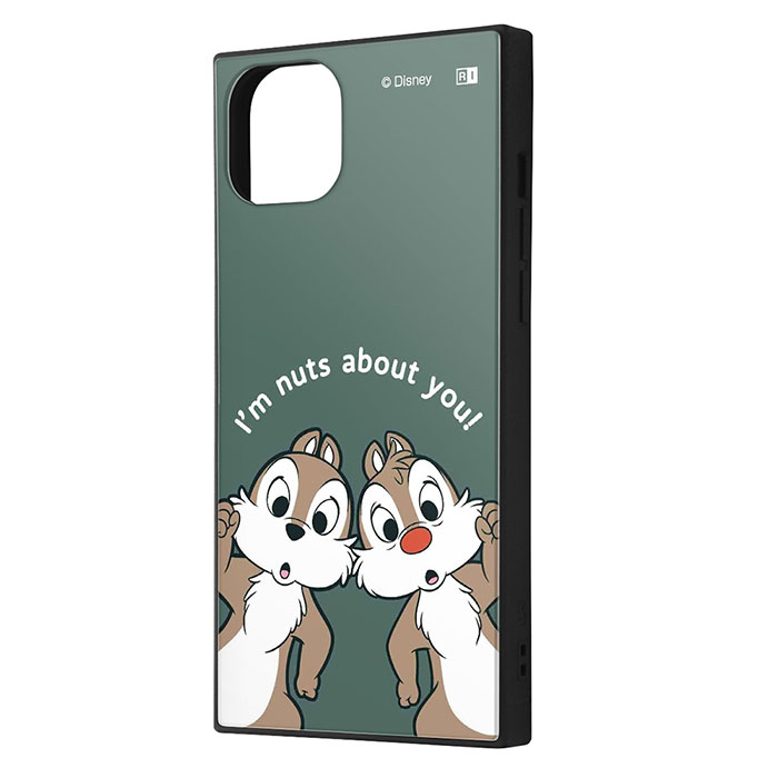 i Phone15Plus ケース ハードケース ハイブリッド ディズニー KAKU チップ＆デール アップ カバー アイフォン スマホケース (C) Disney 個性的な四角いフォルムと、衝撃に強