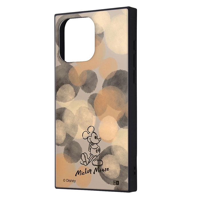 i Phone15Pro Max ケース ハードケース ハイブリッド ディズニー KAKU OTONA ミッキー水彩 カバー アイフォン スマホケース (C) Disney 個性的な四角いフォルムと、