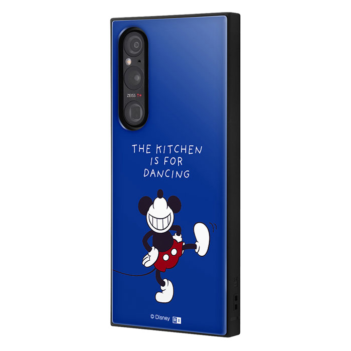 Xperia 1 V SO-51D SOG10 A301SO XQ-DQ44 ケース ハードケース ハイブリッド ディズニー 耐衝撃 KAKU ミッキーマウス ダンシング カバー ソニー エクスペリア
