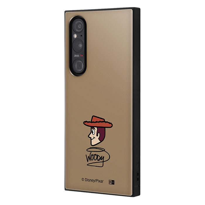 Xperia 1 V SO-51D SOG10 A301SO XQ-DQ44 ケース ハードケース ハイブリッド ディズニー・ピクサー 耐衝撃 KAKU ウッディ 横顔 カバー ソニー エクスペリア 