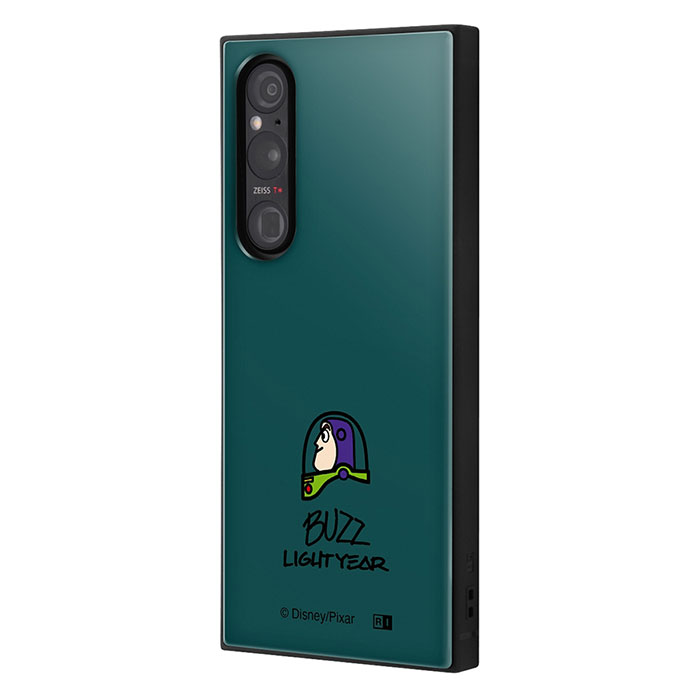 Xperia 1 V SO-51D SOG10 A301SO XQ-DQ44 ケース ハードケース ハイブリッド ディズニー・ピクサー 耐衝撃 KAKU バズ・ライトイヤー 横顔 カバー ソニー エク