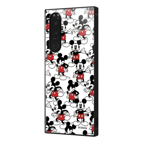 Xperia 5 III SO-53B SOG05 A103SO XQ-BQ42 ケース ハードケース ハイブリッド ディズニー 耐衝撃 KAKU ミッキーマウス 総柄 カバー エクスペリアファイブマ