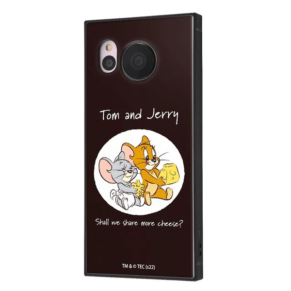 AQUOS sense7 SH-53C SHG10 SH-M24 ケース ハードケース ハイブリッド トムとジェリー 耐衝撃 KAKU ジェリーとタフィー チーズ カバー アクオス センスセブン スマ