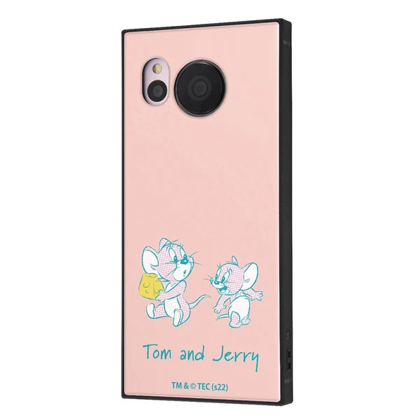 AQUOS sense7 SH-53C SHG10 SH-M24 ケース ハードケース ハイブリッド トムとジェリー 耐衝撃 KAKU ジェリーとタフィー チーズ2 カバー アクオス センスセブン ス