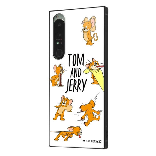 Xperia 1 IV SO-51C SOG06 XQ-CT44 A201SO ケース ハードケース ハイブリッド トムとジェリー 耐衝撃 KAKU おかしなジェリー カバー ソニー エクスペリア ワ