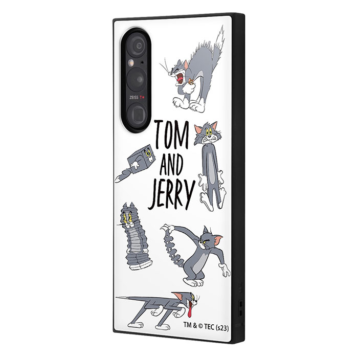 Xperia 1 V SO-51D SOG10 A301SO XQ-DQ44 ケース ハードケース ハイブリッド トムとジェリー 耐衝撃 KAKU おかしなトム2 カバー ソニー エクスペリア ワン 
