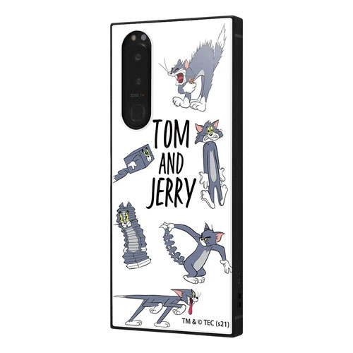 Xperia 5 III SO-53B SOG05 A103SO XQ-BQ42 ケース ハードケース ハイブリッド トムとジェリー 耐衝撃 KAKU おかしなトム2 カバー エクスペリアファイブマー