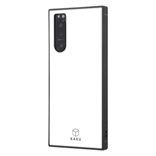 Xperia 5 II SO-52A SOG02 A002SO XQ-AS42 ケース ハードケース ハイブリッド 耐衝撃 KAKU ホワイト カバー Xperia 5 2 スマホケース 薄くて軽く透