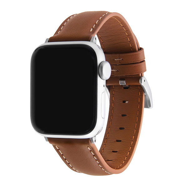 Apple Watch Series 8 7 41mm SE第2世代 SE第1世代 40mm ベルト 本革レザーベルトバンド20mm ブラウン 交換用 交換ベルト アップルウォッチアクセサリー つけ外