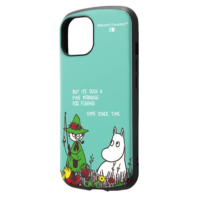 i Phone15 ケース ハードケース ムーミン 耐衝撃 Mi A ムーミン＆スナフキン カバー アイフォン スマホケース (C)Moomin Characters (TM)ケース上部と下部は衝撃を