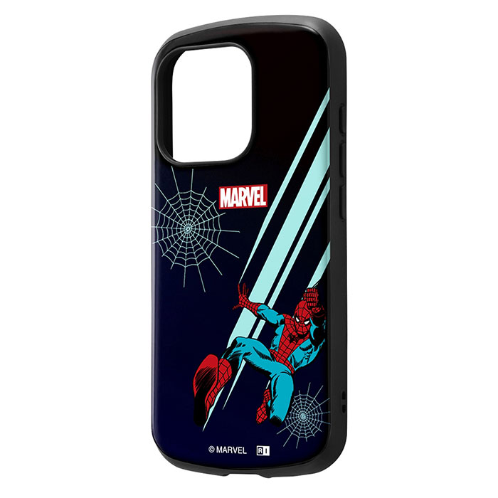 i Phone15Pro ケース ハードケース マーベル 耐衝撃 Mi A スパイダーマン カバー アイフォン スマホケース (C) MARVELケース上部と下部は衝撃をやわらげるエアクッション構造。