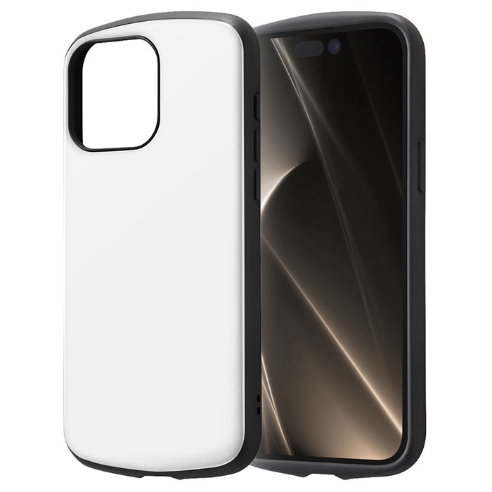 i Phone15Pro Max ケース ハードケース 耐衝撃 Pro Ca ホワイト カバー アイフォン スマホケース 衝撃をやわらげるTPU×鉛筆硬度3Hで傷に強いポリカーボネート。ケース上部と下