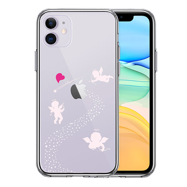 i Phone11 ケース ハードケース クリア 天の川 ハート エンジェル アイフォン イレブン カバー スマホケース クールなデザインのクリアケースです！ ケース本体：素材・成分：TPU、ソフト素