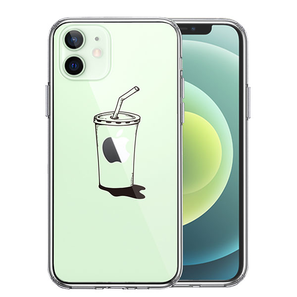iPhone12mini ケース ハードケース ハイブリッド クリア アップルジュース カバー アイホン アイフォン スマホケース