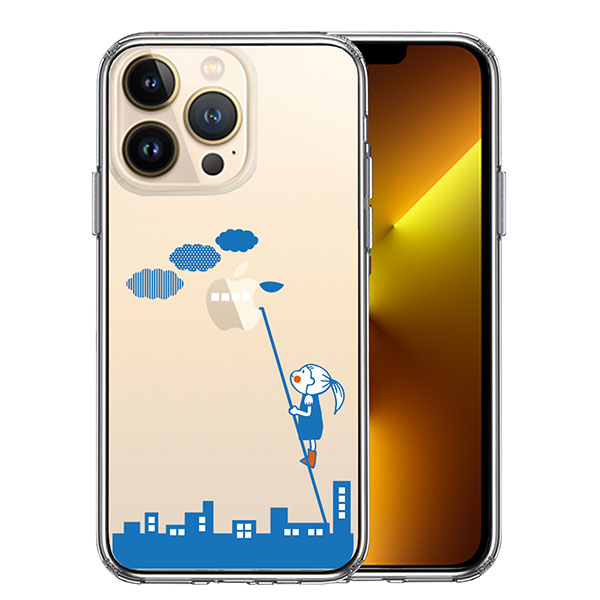 i Phone13 Pro ケース ハードケース ハイブリッド クリア カバー UFO アイフォン スマホケース TPUソフト素材（側面）とポリカーボネイトハード素材（背面）を使用したハイブリッドケー