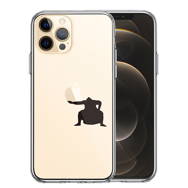 i Phone12 i Phone12Pro ケース ハードケース ハイブリッド クリア おすもうさん 土俵入り カバー アイフォン トゥエルブ トゥエルブプロ アイホンケース スマホケース スポーツ