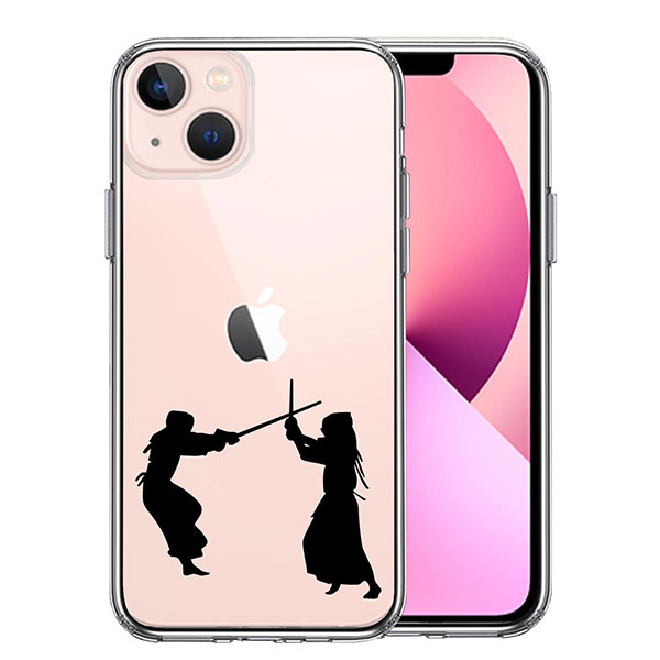 i Phone13 ケース ハードケース ハイブリッド クリア 剣道 カバー アイフォン スマホケース TPUソフト素材（側面）とポリカーボネイトハード素材（背面）を使用したハイブリッドケース。ケース