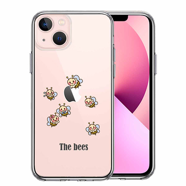 iPhone13 mini ケース ハードケース ハイブリッド クリア The Bees ミツバチ 蜂 可愛い カバー アイフォン スマホケース